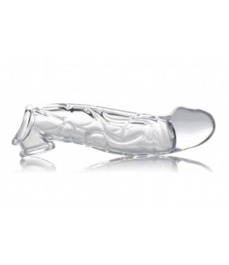 XR Brands Size Matters - Clear Extender Gebogen Penissleeve