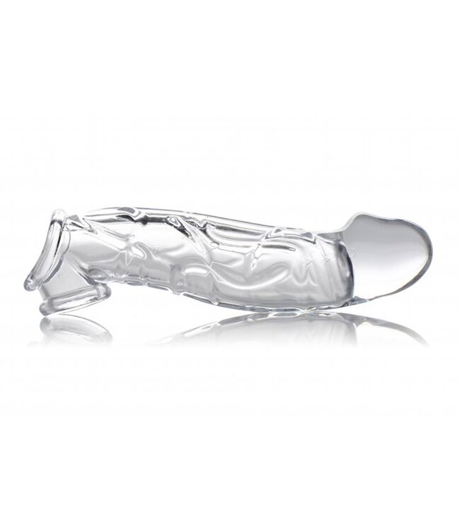 XR Brands Size Matters - Clear Extender Gebogen Penissleeve