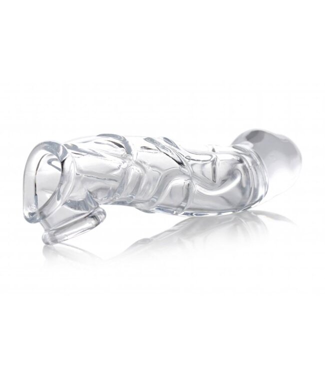XR Brands Size Matters - Clear Extender Gebogen Penissleeve