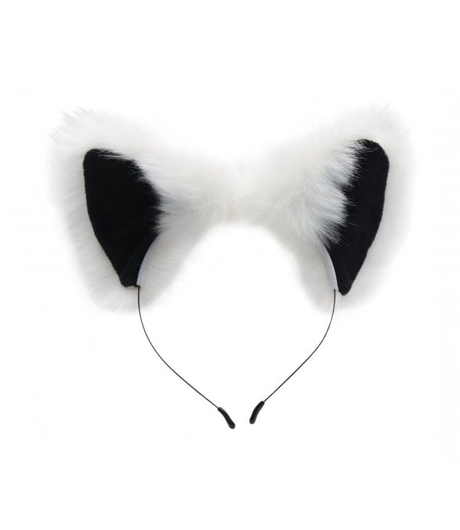 XR Brands White Fox Buttplug & Haarband Set