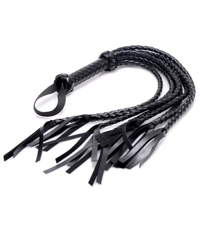 XR Brands Lange Gevlochten Flogger