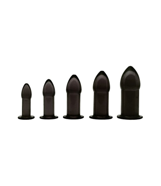 XR Brands Master Series - Anaal trainer set (5 stuks) - zwart