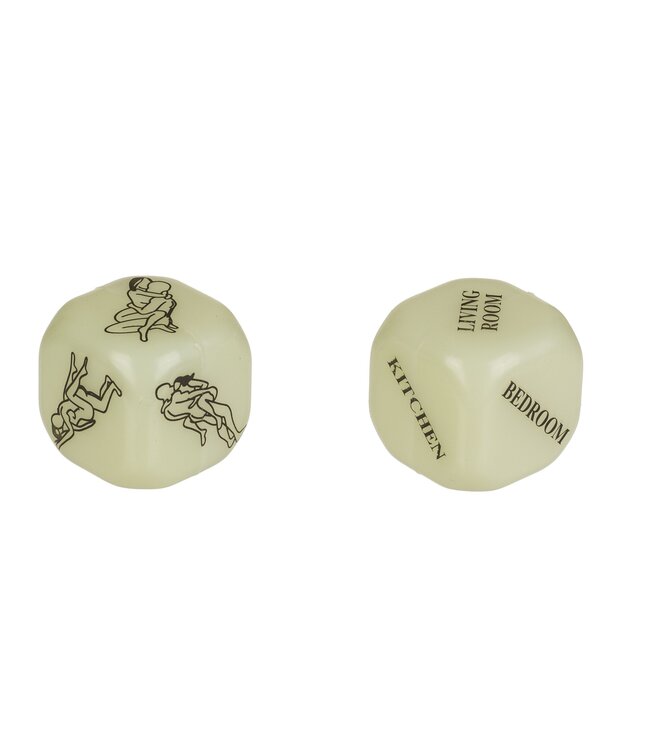 Out of the Blue Love Dice Kamasutra Glow in the Dark Set - Engelse versie