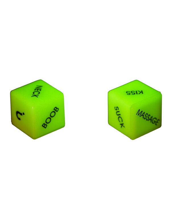 Out of the Blue Love Dice Glow in the Dark Set - Engelse versie