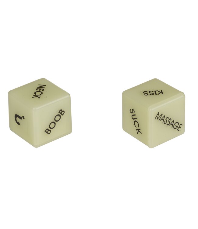 Out of the Blue Love Dice Glow in the Dark Set - Engelse versie