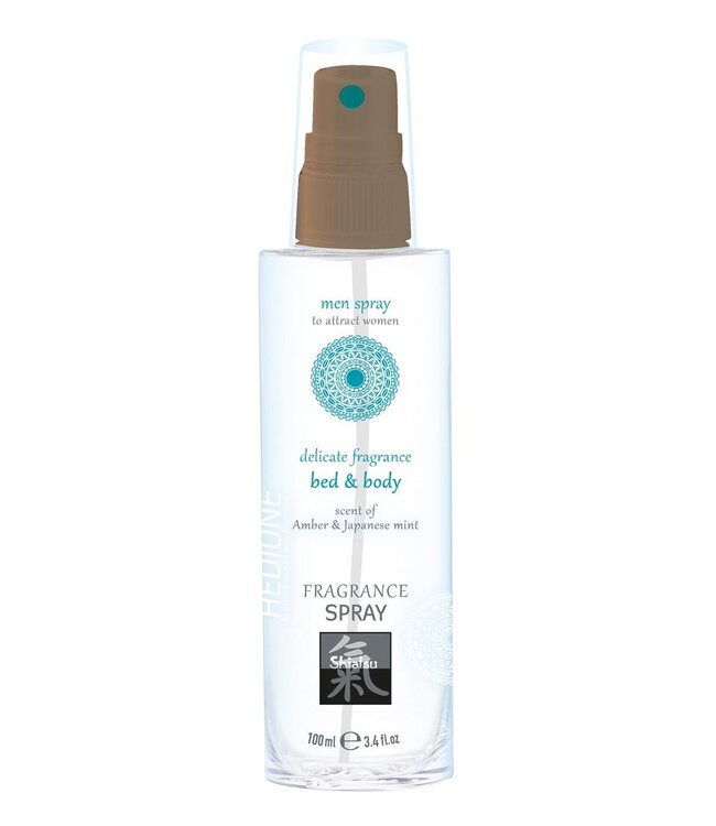 Shiatsu Feromonen Bed & Body Spray Voor Mannen - Amber & Japanse Mint