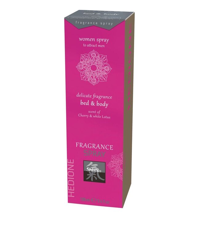 Shiatsu Feromonen Bed & Body Spray Voor Vrouwen - Kers & Witte Lotus