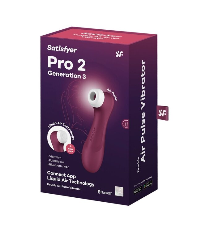 Satisfyer Satisfyer Pro 2 - Generation 3 App Controlled - Wijnrood