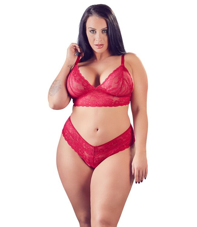 Cottelli Collection Cottelli Collection - Kruisloze Kanten Lingerieset