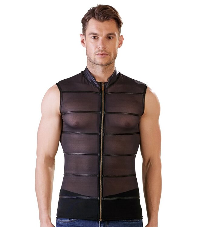 NEK Doorschijnend Shirt Met Wetlook Strepen