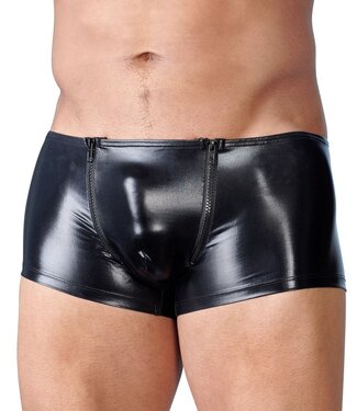 Svenjoyment Underwear Wetlook Heren Boxer Met Rits