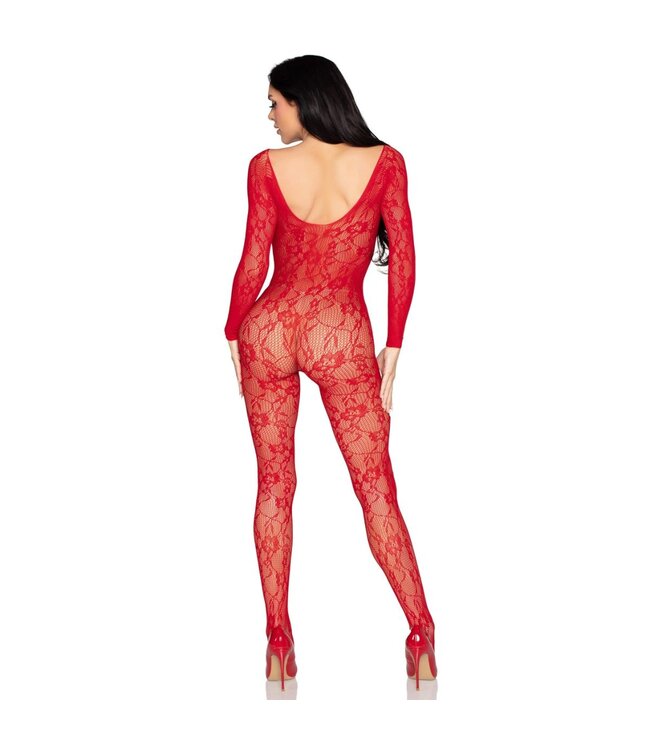 Leg Avenue Leg Avenue - Lace Bodystocking - Rood