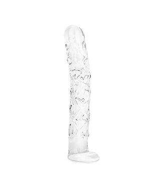 Gildo Gildo - No. 34 Getextureerde Glazen Dildo - 19 cm