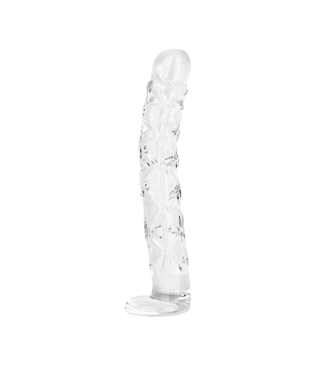 Gildo Gildo - No. 34 Getextureerde Glazen Dildo - 19 cm