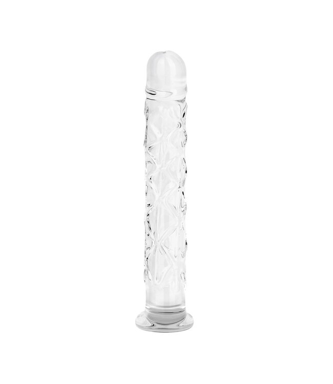 Gildo Gildo - No. 34 Getextureerde Glazen Dildo - 19 cm