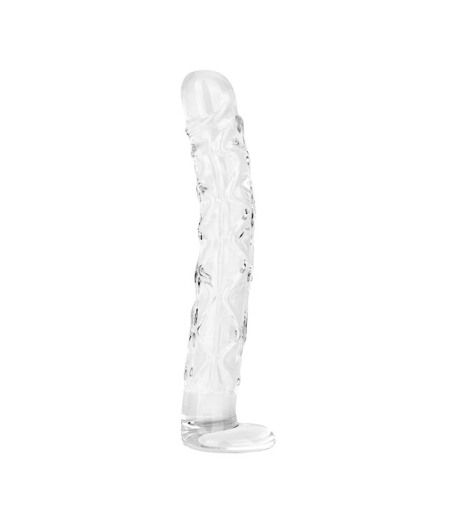 Gildo Gildo - No. 34 Getextureerde Glazen Dildo - 19 cm