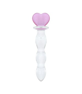 Gildo Gildo - No. 37 Glazen Dildo Hartvorm - 18 cm