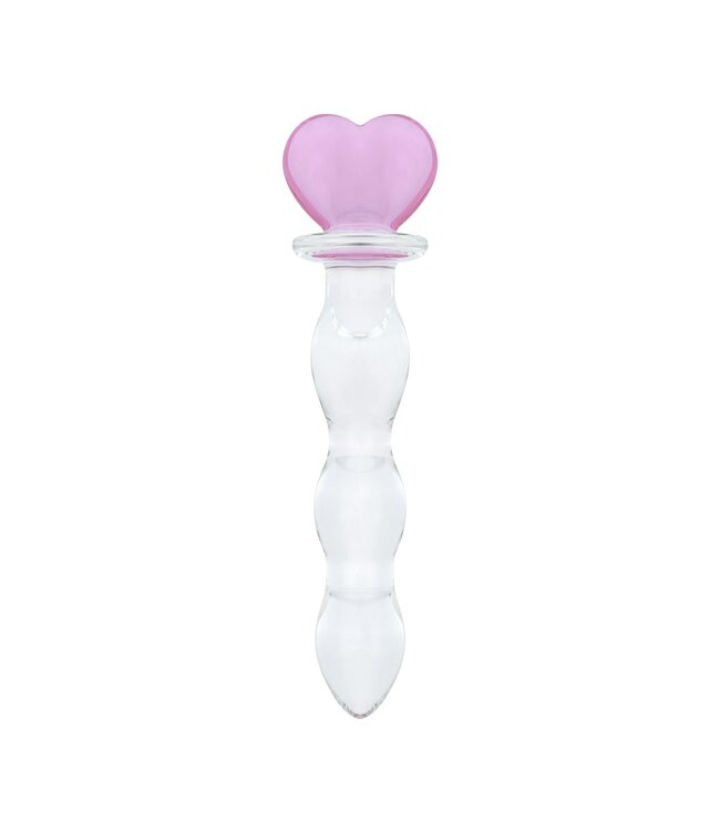Gildo Gildo - No. 37 Glazen Dildo Hartvorm - 18 cm
