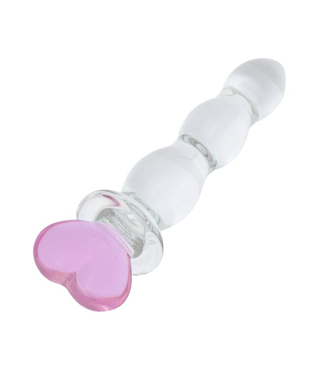 Gildo Gildo - No. 37 Glazen Dildo Hartvorm - 18 cm