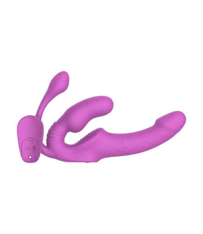Teazers Teazers – Strapless Strap-On met Anaal Plug – Pink