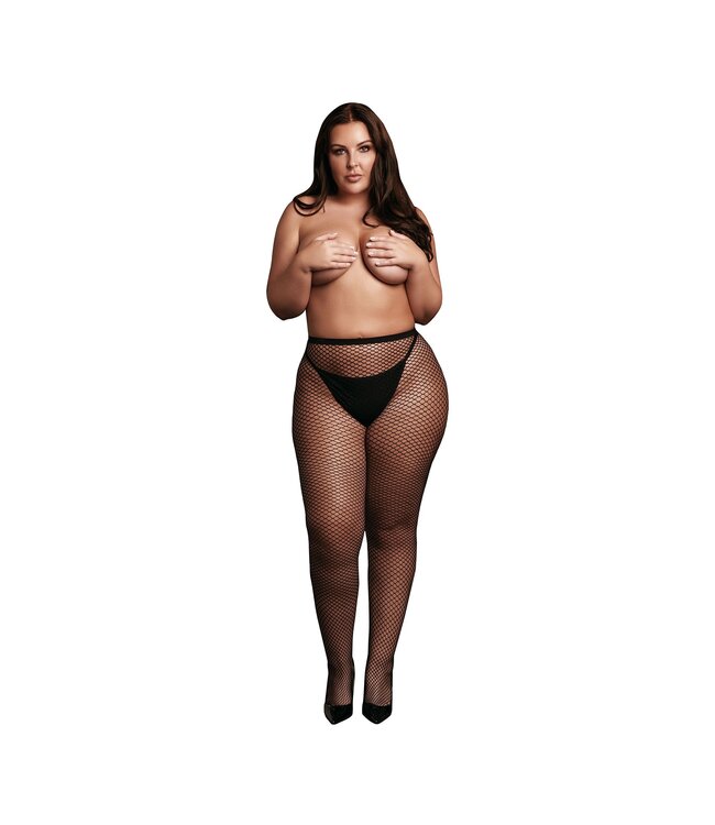 Le Desir Le Desir - Panty met Fijn Visnetpatroon - Zwart