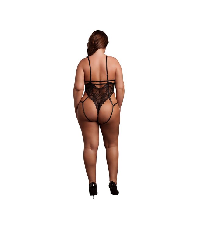 Le Desir Le Désir – Open Cup Bodysuit met Beugel - Zwart