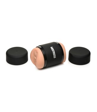 XR Brands MISTRESS – Double Shot Mini Masturbator – Beige