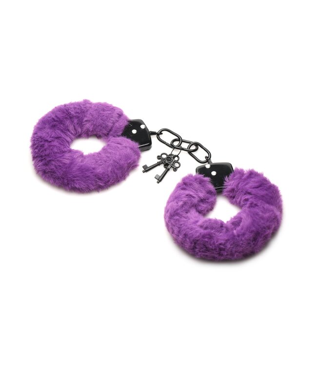 XR Brands XR Brands - Cuffed In Fur Handboeien - Paars