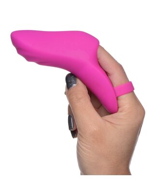 XR Brands FRISKY - Finger Bang Her Pro Vingervibrator - Roze
