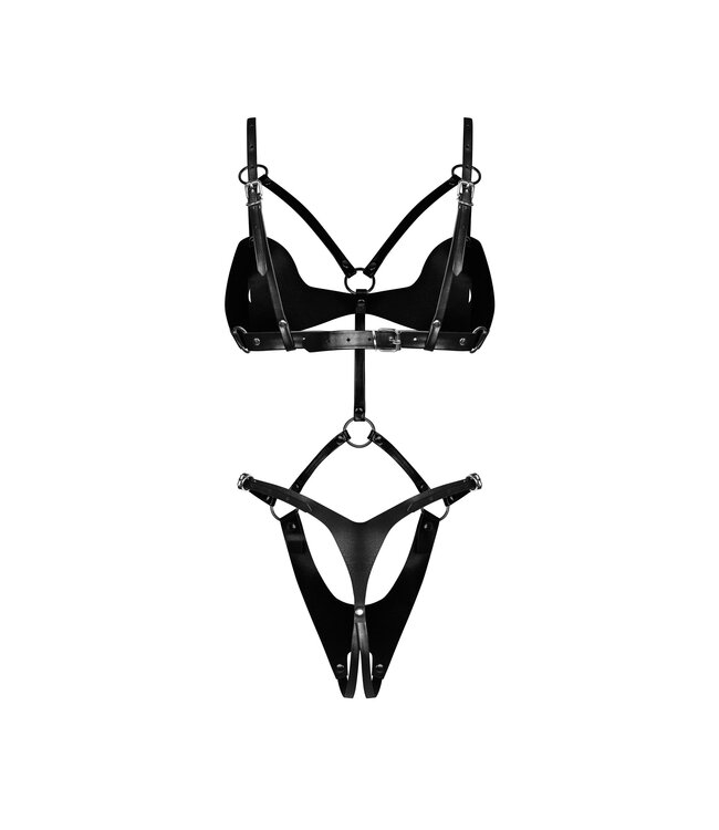Obsessive Obsessive - Dame Control Kruisloze Teddy - Zwart