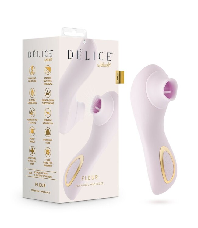 Blush Blush - Delice Fleur Luchtpulserende Vibrator - Barely Purple