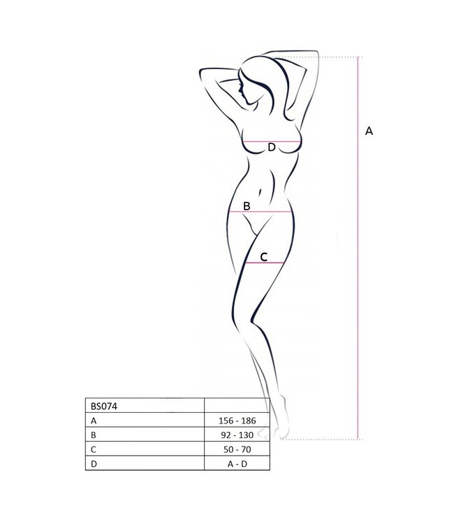 Passion Passion - BS074 Catsuit - Wit