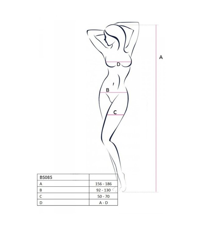 Passion Passion - BS085 Catsuit - Rood