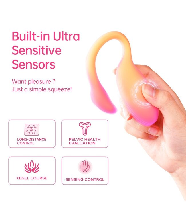 Magic Motion Magic Motion - Flamingo Max Vibrerend Ei en Kegeltrainer in 1  - Oranje