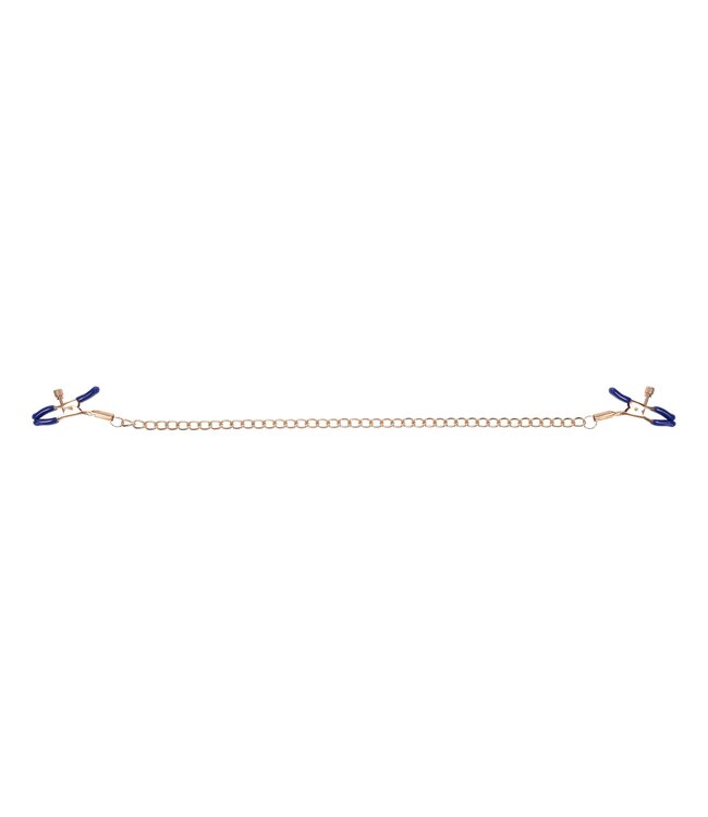 Sportsheets Cougar Tepelklemmen met Ketting - Goud