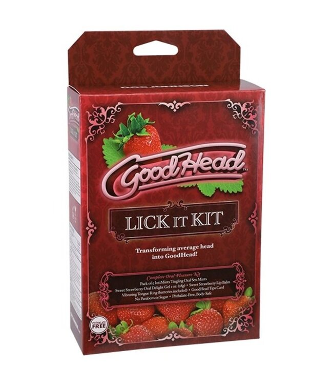 Doc Johnson Doc Johnson - GoodHead Lick It Kit - Aardbei