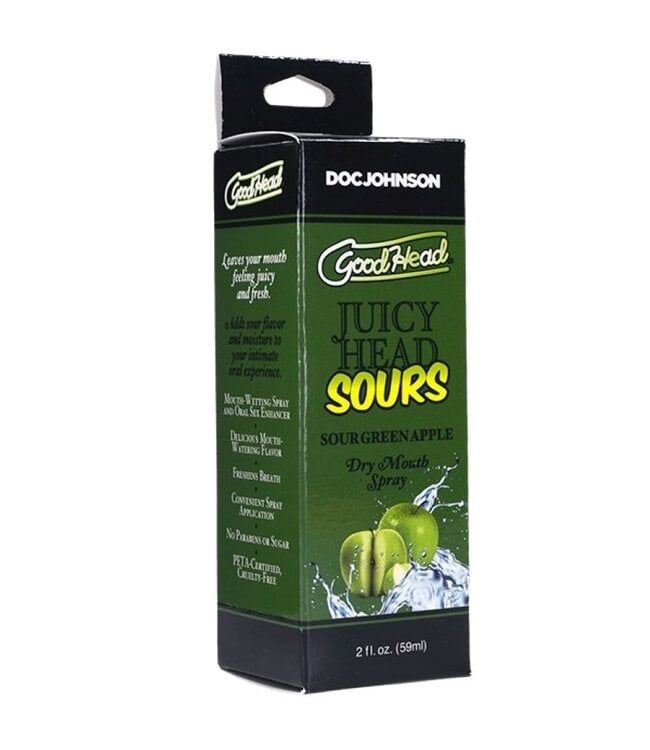 Doc Johnson Doc Johnson - GoodHead Juicy Head Dry Mouth Spray Sour - Appel - 60 ml