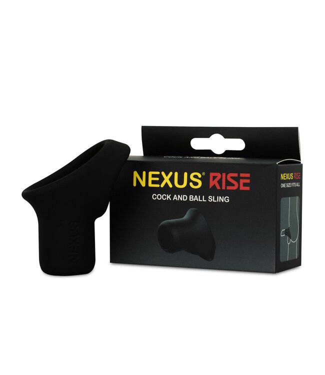 Nexus Nexus - RISE Siliconen Cock en Balls houder - Zwart