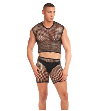 Rainbow Party RAINBOW PARTY NET-BULA 3 PCS SET BLACK, L/XL