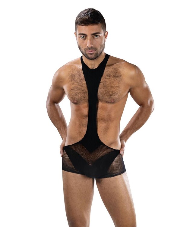 Envy Menswear ENVY STEALTH SLING BODYSUIT BLACK, OS