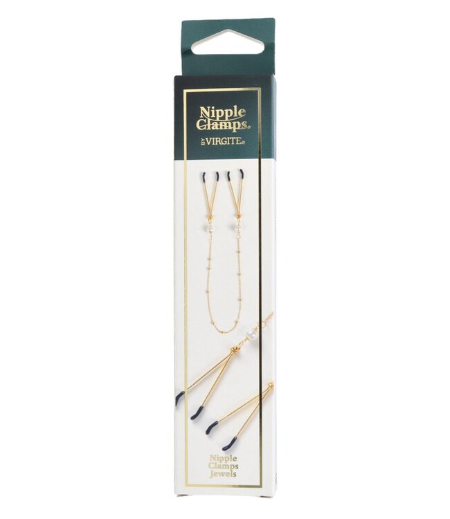 Virgite VIRGITE NIPPLE CLAMPS WITH CHAIN AND BEADS