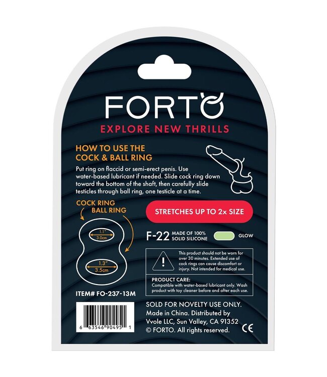 Forto FORTO F-22 D RING MEDIUM GLOW