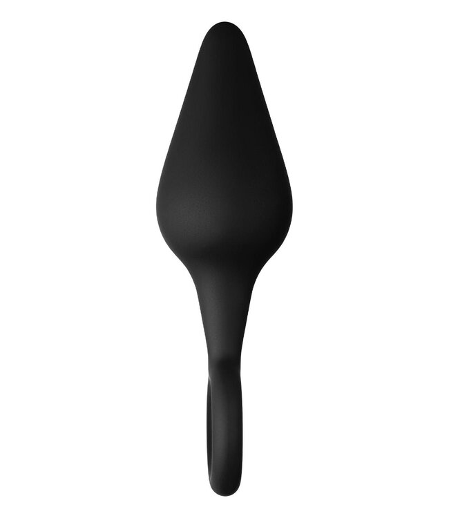 Forto FORTO F-10 SILICONE PLUG W/ PULL RING SMALL BLACK