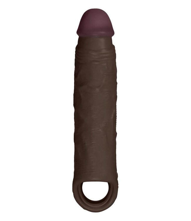 Shaft SHAFT SHEATH MODEL F 6.9 INCH LIQUID SILICONE SLEEVE MAHOGANY