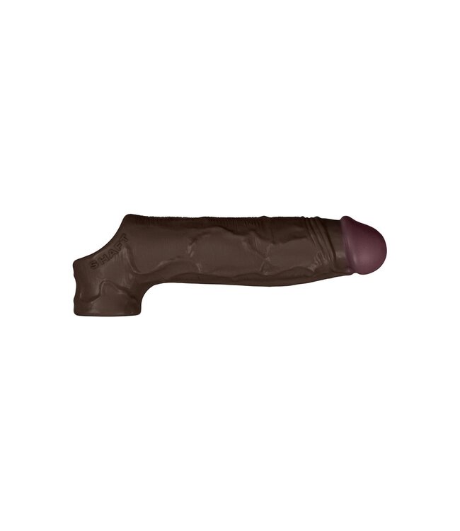 Shaft SHAFT SHEATH MODEL F 6.9 INCH LIQUID SILICONE SLEEVE MAHOGANY