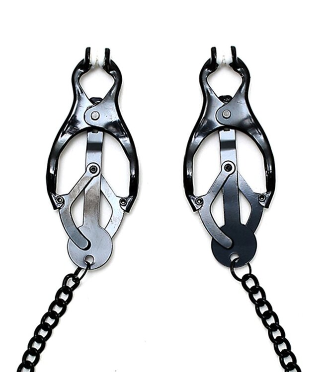 Rimba Rimba Bondage Play - Verstelbare tepelklemmen aan ketting