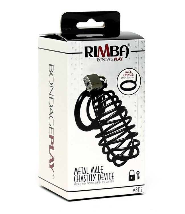Rimba Rimba - Metalen penis kuisheidsgordeltje met hangslot
