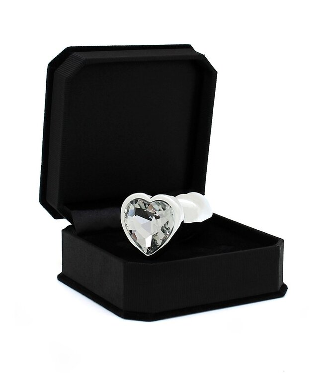 Rimba Rimba - Buttplug KLEIN met kristal in Hartvorm (unisex)