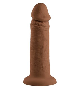 Evolved EVOLVED 6 INCH VIBRATING DONG DARK FLESH