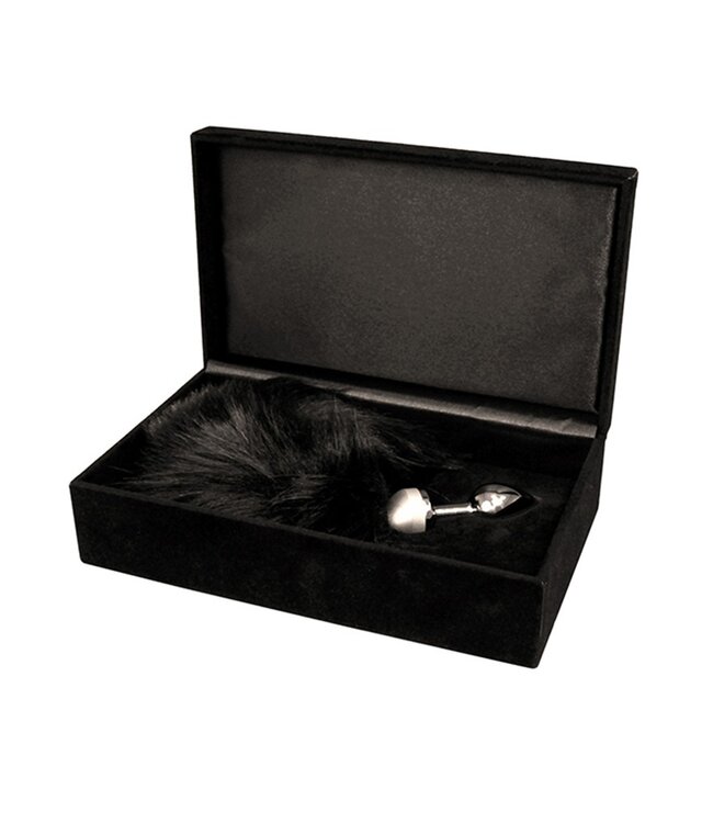 Rimba Rimba - Buttplug met zwarte staart (unisex)